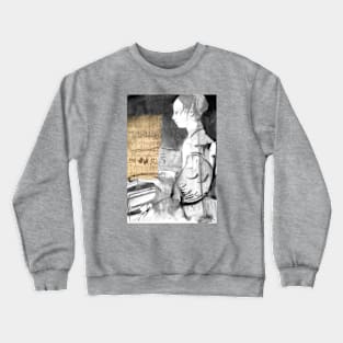 Lady playing harpsicord Crewneck Sweatshirt